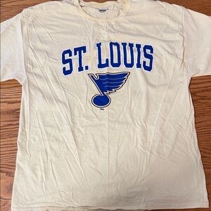 Champion Authentic Athleticwear Pale Yellow St Louis Blues T-Shirt
